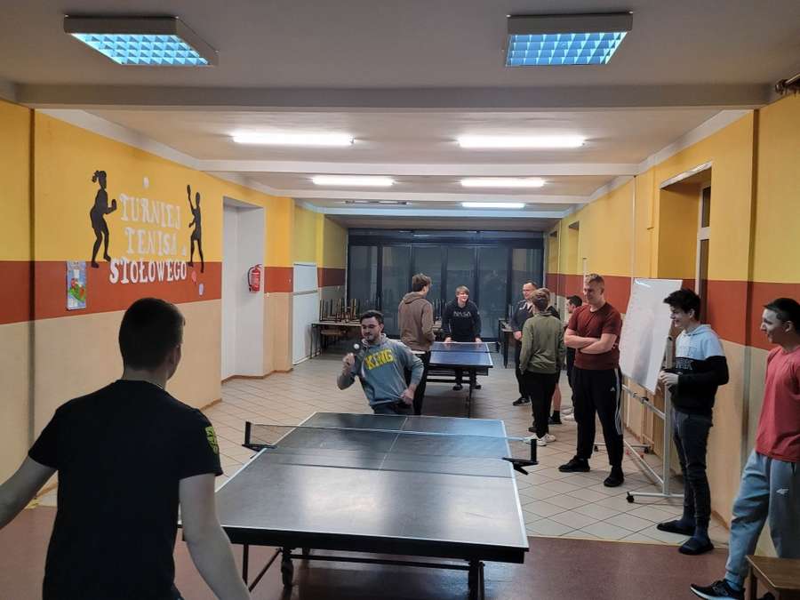 28 lutego 2023r. w świetlicy internatu odbył się Turniej Tenisa Stołowego