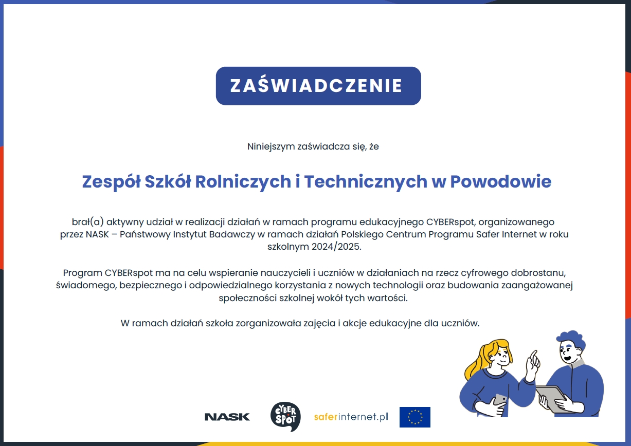 Ogólnopolski program edukacyjny CYBERspot