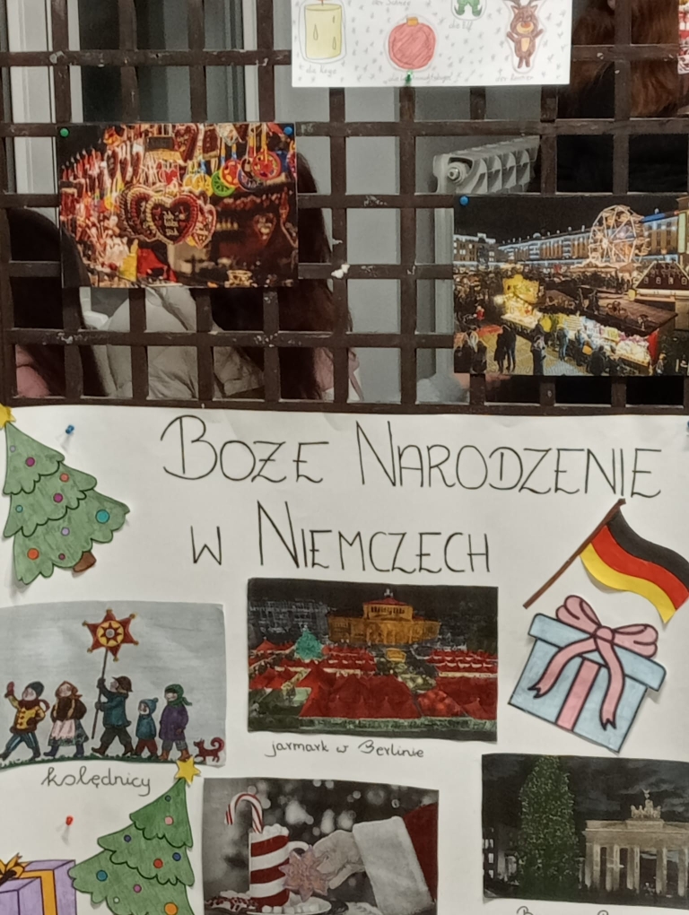 Plakaty dotyczące zwyczajów bożonarodzeniowych w Niemczech