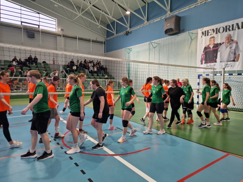 Pierwsze miejsce w powiecie, w piłce siatkowej dziewcząt